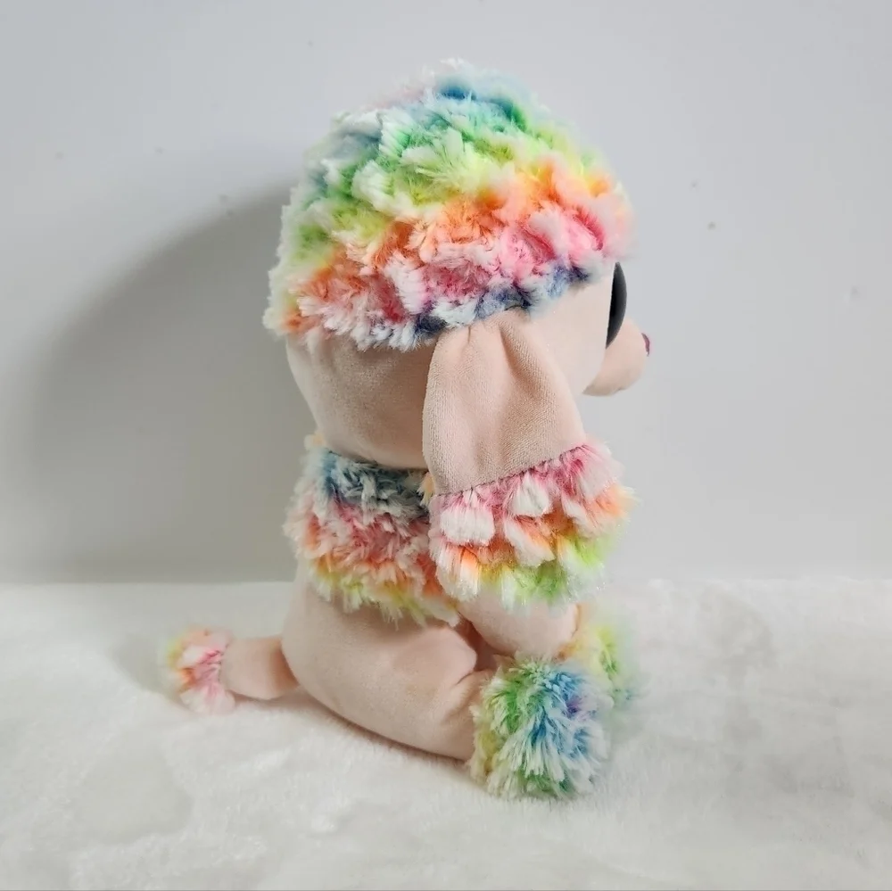 Ty Rainbow Beanie Boos Poodle Dog 10